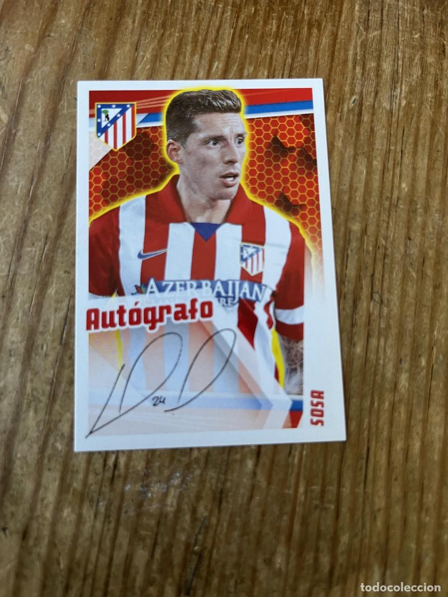 Cromos de F&uacute;tbol: CROMO SIN PEGAR NUNCA PEGADO COLECCION OFICIAL ATLETICO MADRID 2013 2014 SOSA # 130 AUTOGRAFO