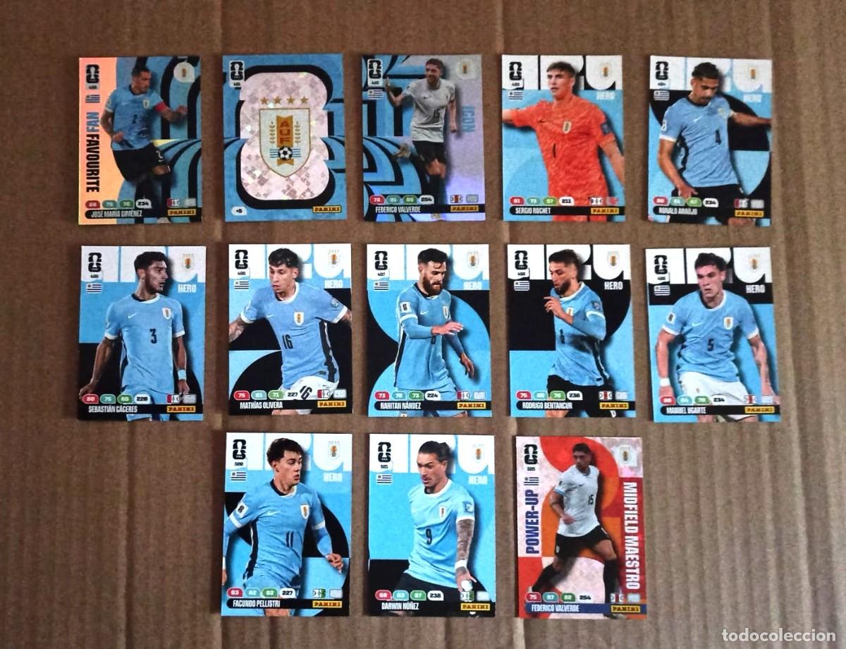 Cromos de F&uacute;tbol: PACK 13_URUGUAY WORLD CUP 26 FEDE VALVERDE ARAUJO GIMENEZ NU&Ntilde;EZ