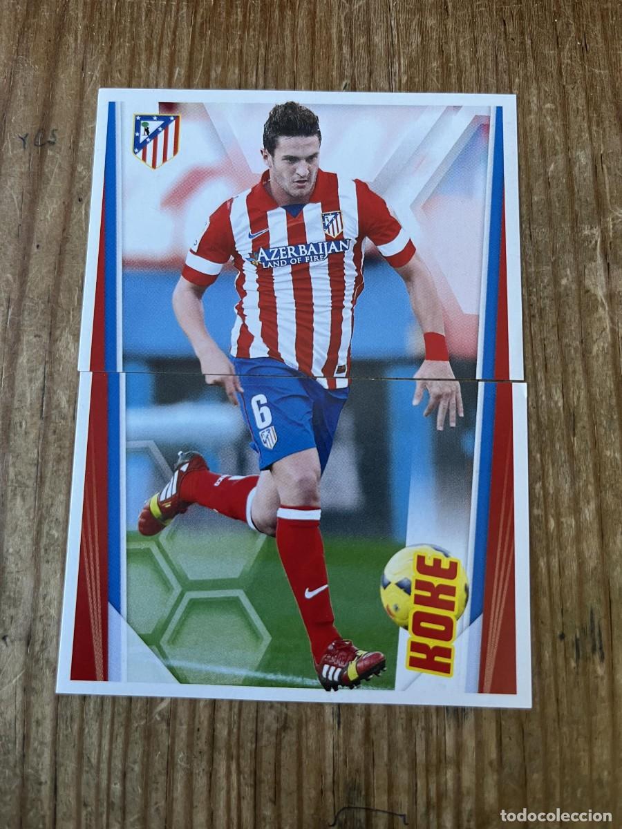 Football Stickers: CROMO SIN PEGAR NUNCA PEGADO COLECCION OFICIAL ATLETICO MADRID 2013 2014 KOKE # 145 146