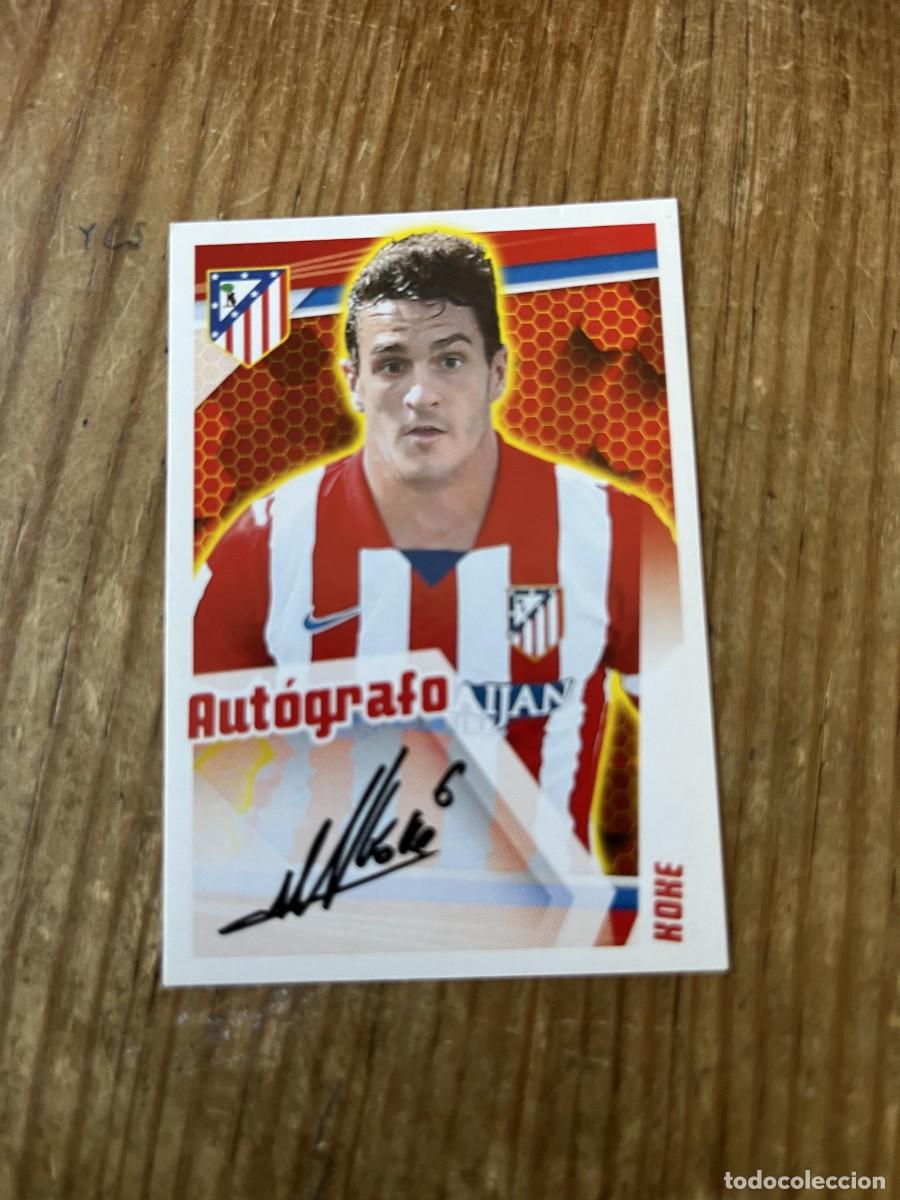 Football Stickers: CROMO SIN PEGAR NUNCA PEGADO COLECCION OFICIAL ATLETICO MADRID 2013 2014 KOKE # 148 AUTOGRAFO