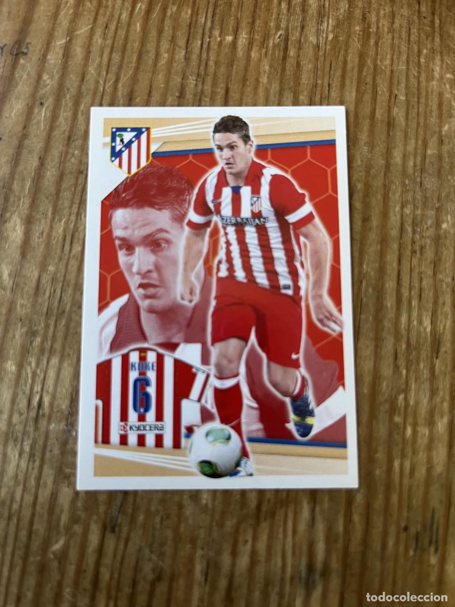 Football Stickers: CROMO SIN PEGAR NUNCA PEGADO COLECCION OFICIAL ATLETICO MADRID 2013 2014 KOKE # 150 CAMISETA