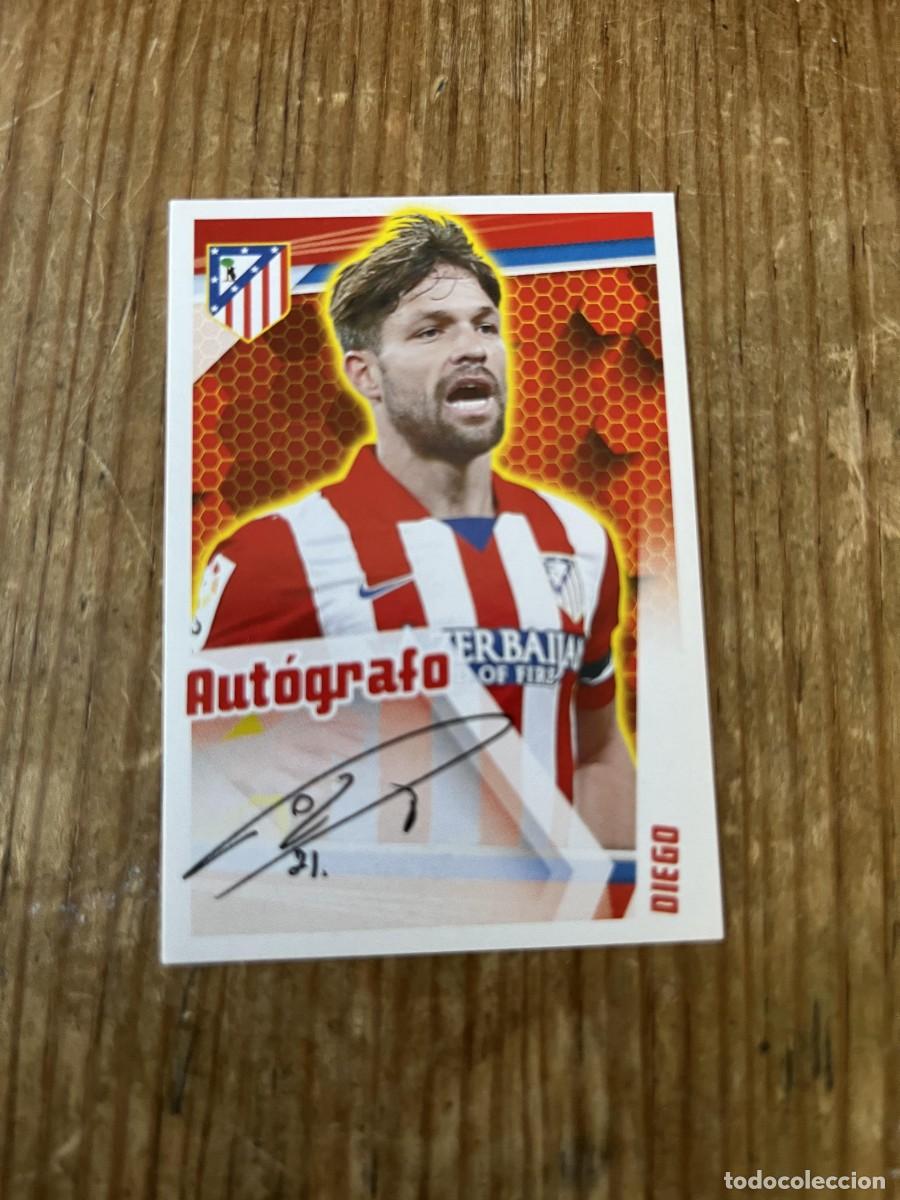 Fu&szlig;ball-Sticker: CROMO SIN PEGAR NUNCA PEGADO COLECCION OFICIAL ATLETICO MADRID 2013 2014 DIEGO # 154 AUTOGRAFO