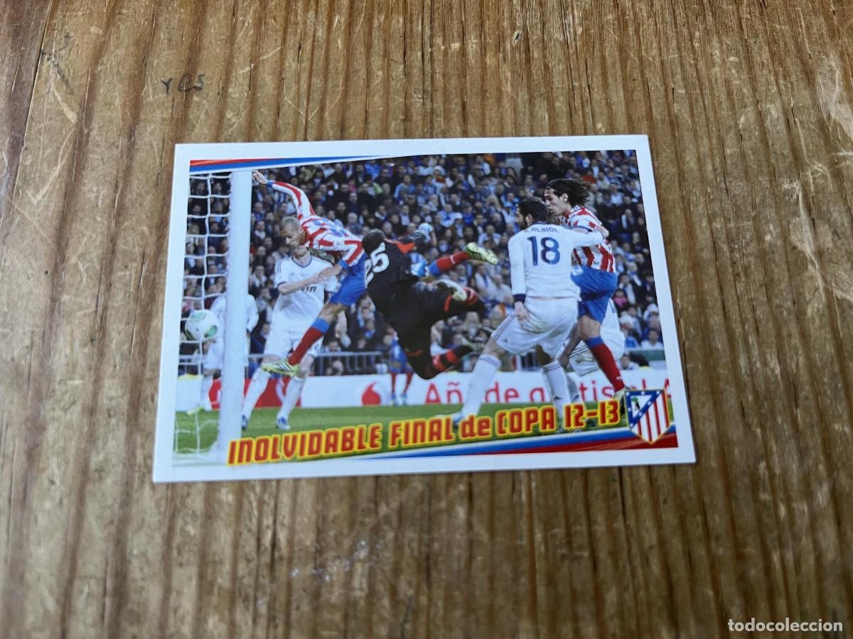 Cromos de F&uacute;tbol: CROMO SIN PEGAR NUNCA PEGADO COLECCION OFICIAL ATLETICO MADRID 2013 2014 GOL MIRANDA FINAL COPA 183