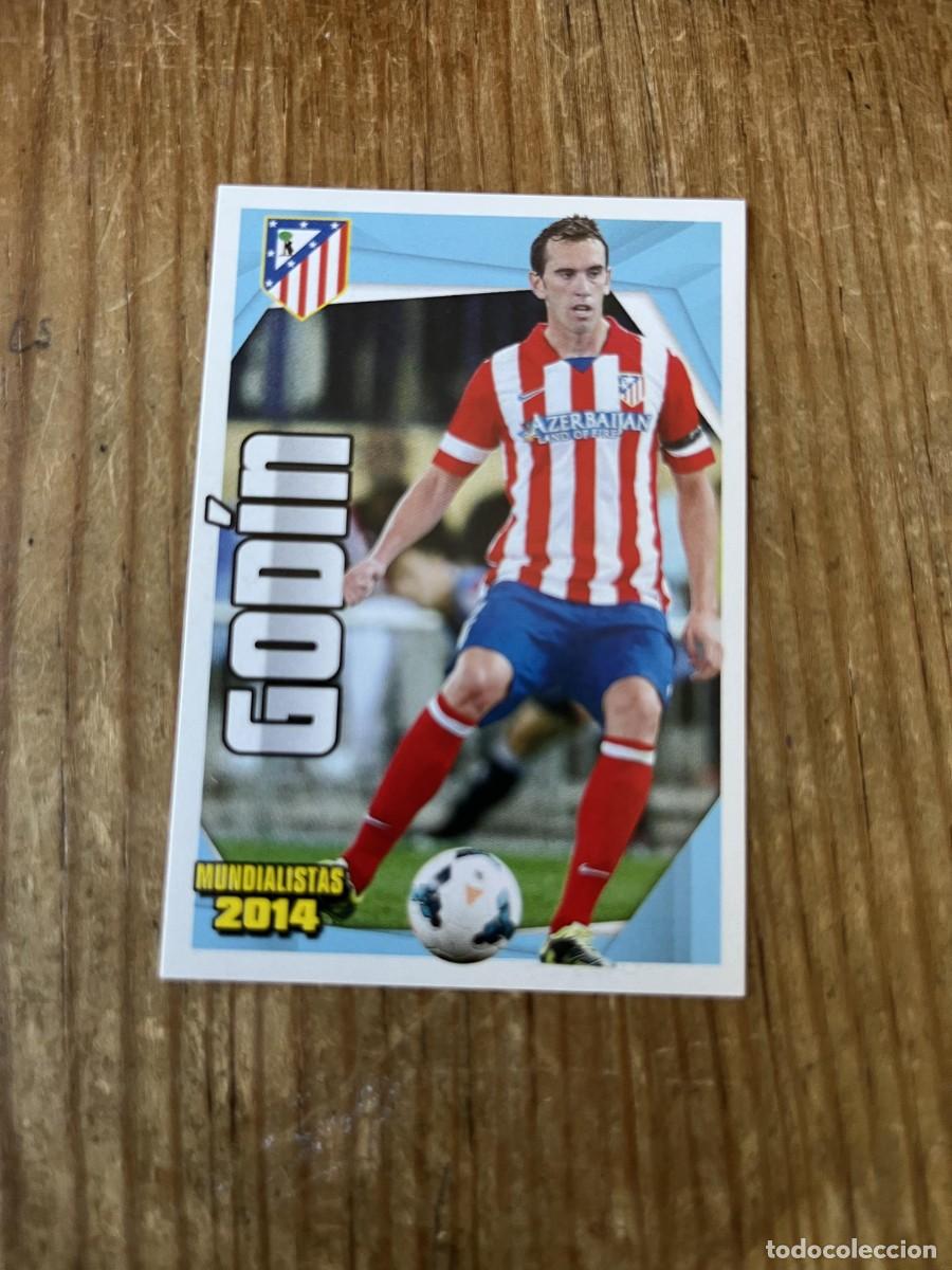 Cromos de F&uacute;tbol: CROMO SIN PEGAR NUNCA PEGADO COLECCION OFICIAL ATLETICO MADRID 2013 2014 GODIN # 190