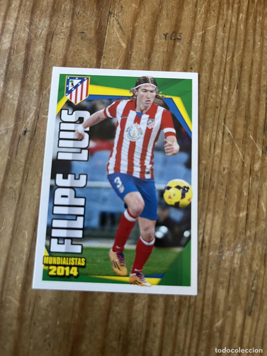 Cromos de F&uacute;tbol: CROMO SIN PEGAR NUNCA PEGADO COLECCION OFICIAL ATLETICO MADRID 2013 2014 FILIPE LUIS # 192