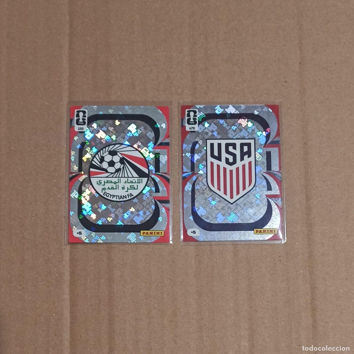 Cromos de F&uacute;tbol: PACK 2 ESCUDOS WORLD CUP 26 PANINI USA
