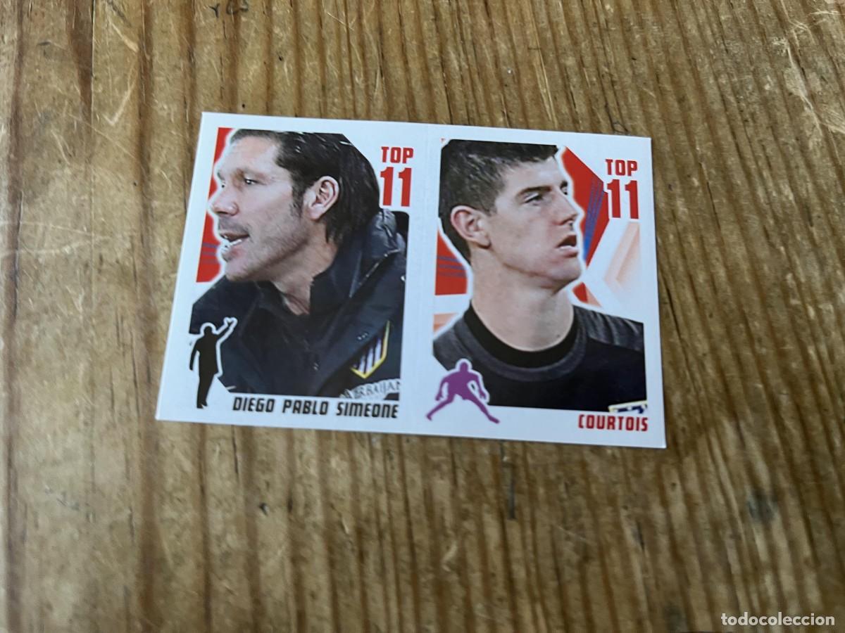 Cromos de F&uacute;tbol: CROMO SIN PEGAR NUNCA PEGADO COLECCION OFICIAL ATLETICO MADRID 2013 2014 SIMEONE COURTOIS # A