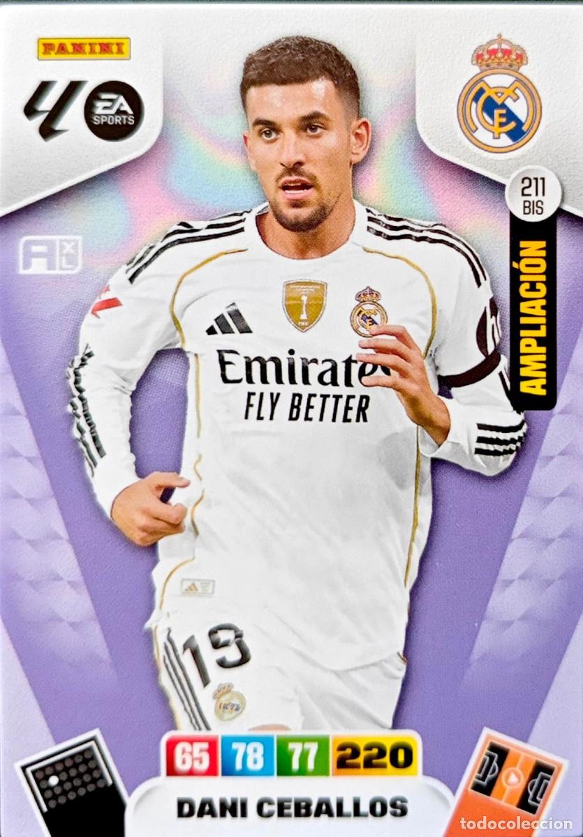 Football Stickers: 211 Bis Dani Ceballos - Real Madrid - AMPLIACION - PANINI ADRENALYN La Liga 2025 2026 25 26