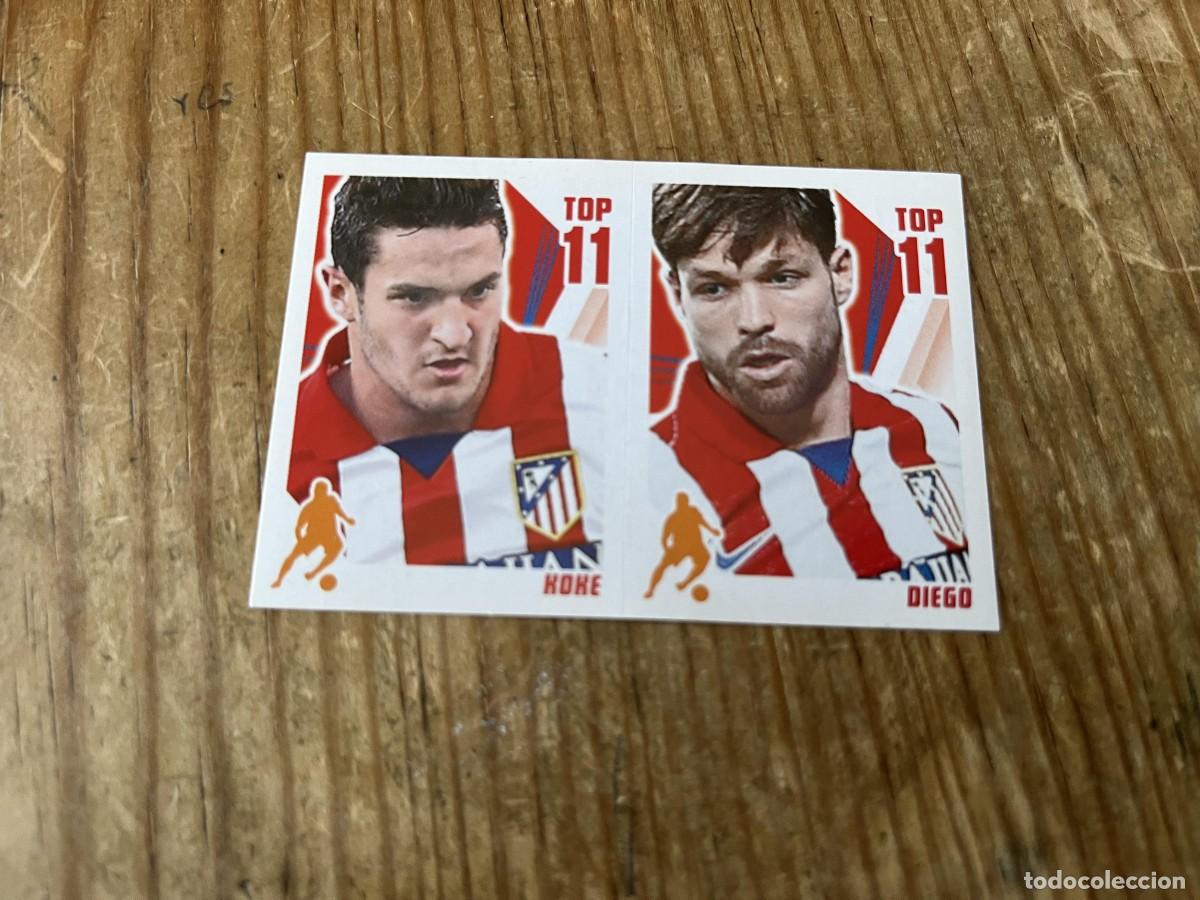 Cromos de F&uacute;tbol: CROMO SIN PEGAR NUNCA PEGADO COLECCION OFICIAL ATLETICO MADRID 2013 2014 KOKE DIEGO # J