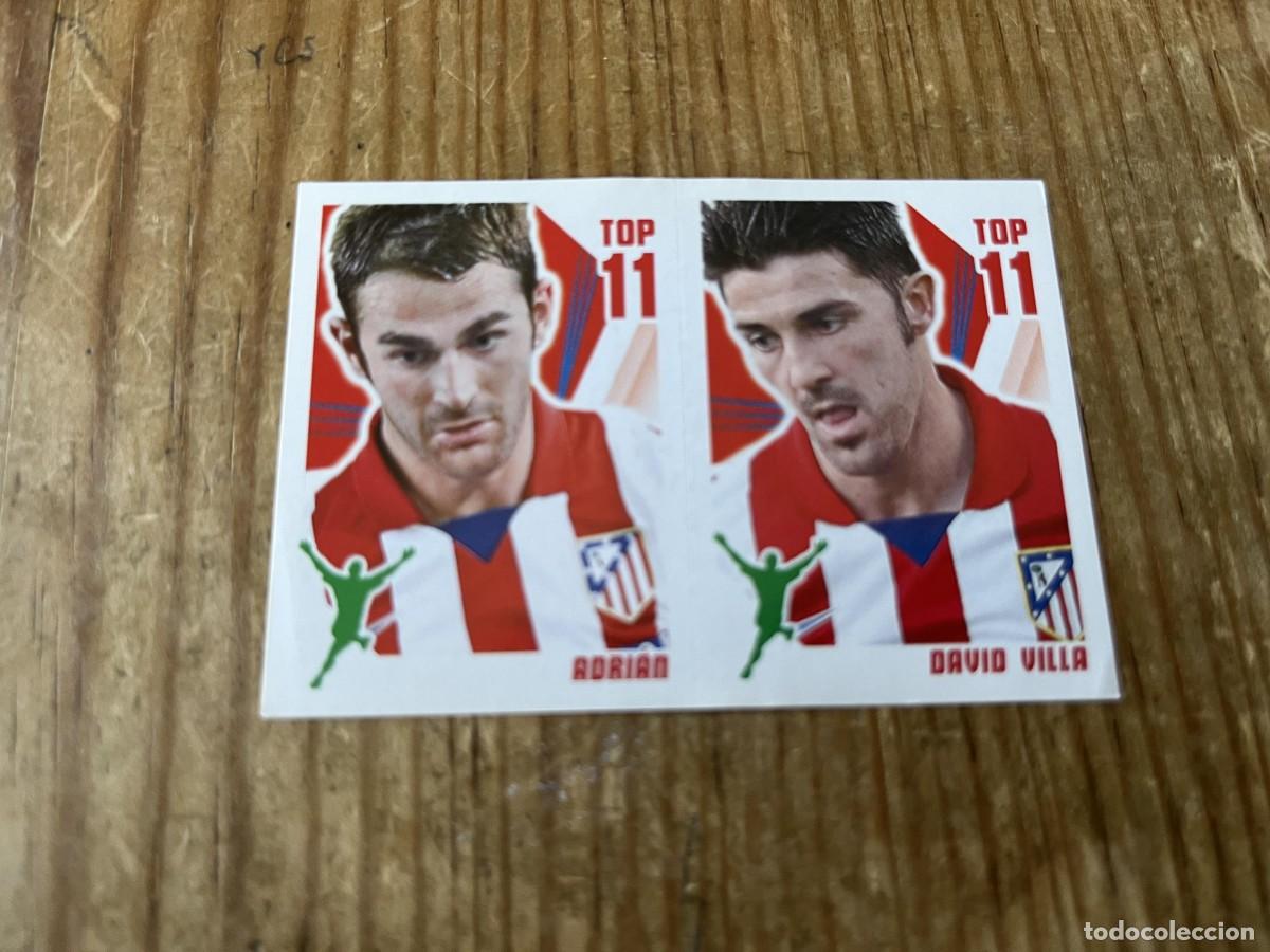 Cromos de F&uacute;tbol: CROMO SIN PEGAR NUNCA PEGADO COLECCION OFICIAL ATLETICO MADRID 2013 2014 ADRIAN DAVID VILLA # L