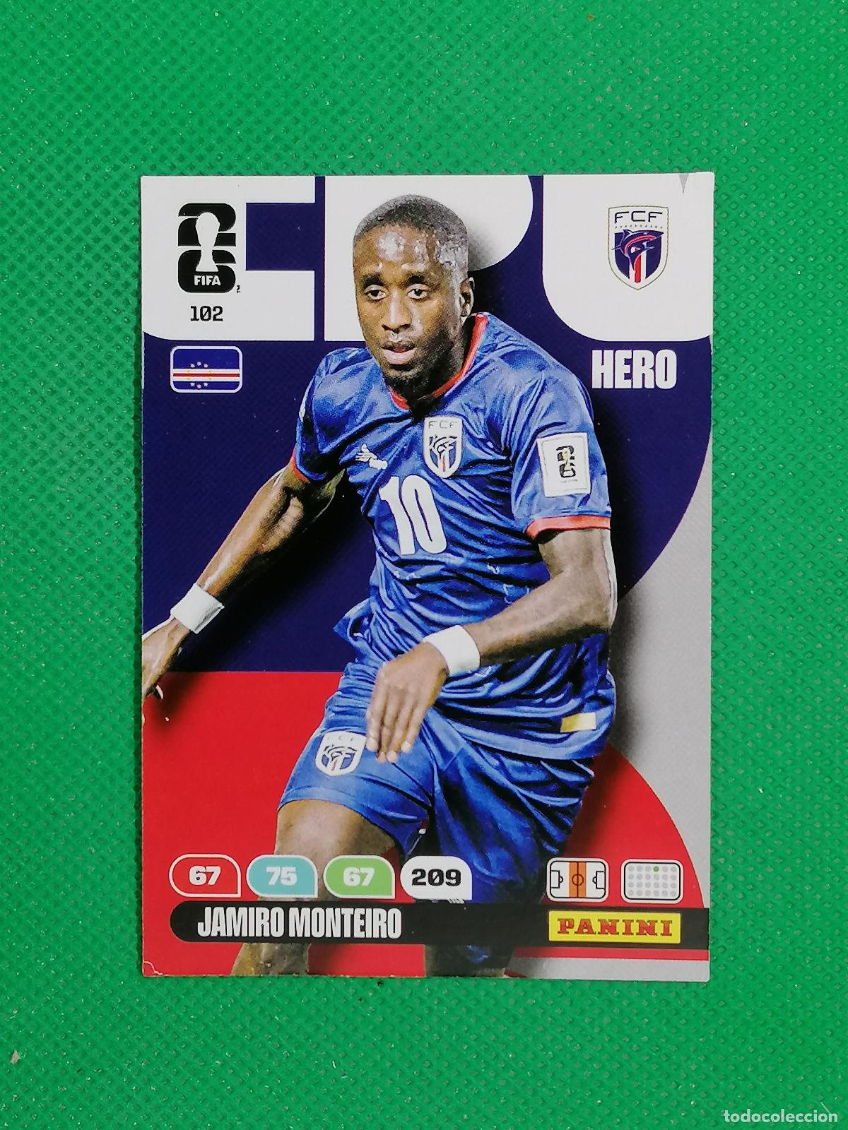 Cromos de F&uacute;tbol: 102 JAMIRO MONTEIRO CABO VERDE HERO ⚽ PANINI ADRENALYN FIFA WORLD CUP 26 2026 ⚽