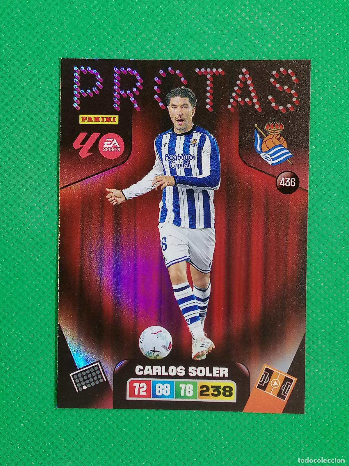 Figurine di Calcio: 436 CARLOS SOLER REAL SOCIEDAD PROTAS ⚽ LIGA ADRENALYN XL 2025 2026 25 26 ⚽