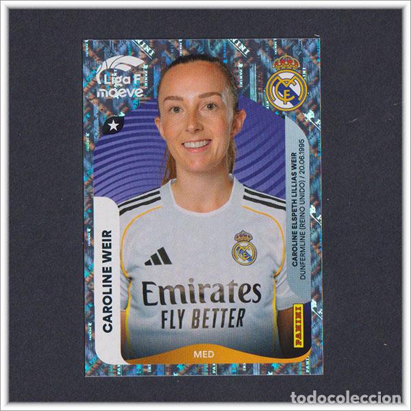 Fu&szlig;ball-Sticker: LIGA FEMENINA F MOEVE 2025 2026 25 26 PANINI CAROLINA WEIR 276 REAL MADRID COLECCI&Oacute;N ALBUM