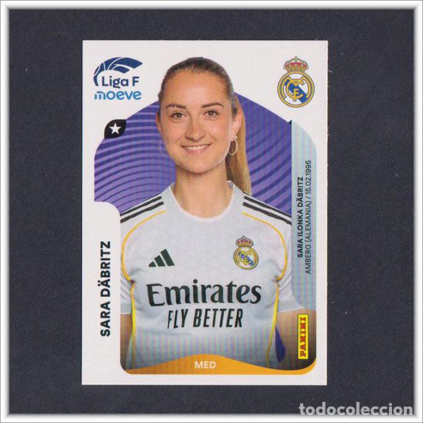 Cromos de Futebol: LIGA FEMENINA F MOEVE 2025 2026 25 26 PANINI SARA D&Auml;BRITZ 275 REAL MADRID COLECCI&Oacute;N ALBUM