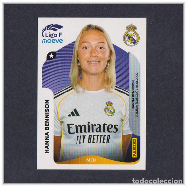 Cromos de Futebol: LIGA FEMENINA F MOEVE 2025 2026 25 26 PANINI HANNA BENNISON 272B 272 B REAL MADRID COLECCI&Oacute;N ALBUM