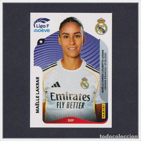 Cromos de Futebol: LIGA FEMENINA F MOEVE 2025 2026 25 26 PANINI MA&Euml;LLE LAKRAR 269 REAL MADRID COLECCI&Oacute;N ALBUM