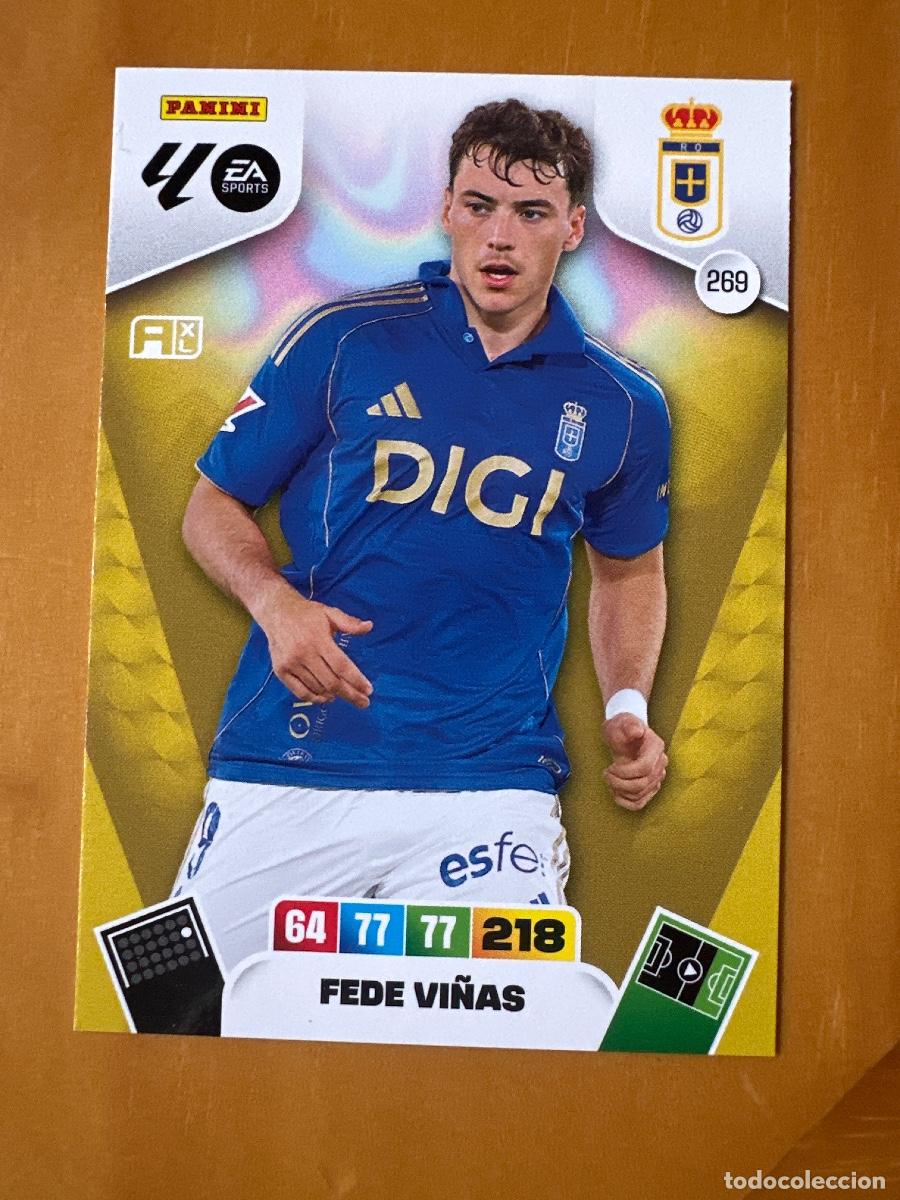 Cromos de F&uacute;tbol: 269 Fede Vi&ntilde;as, Real Oviedo, Panini Adrenalyn XL La Liga 2025 2026 25 26