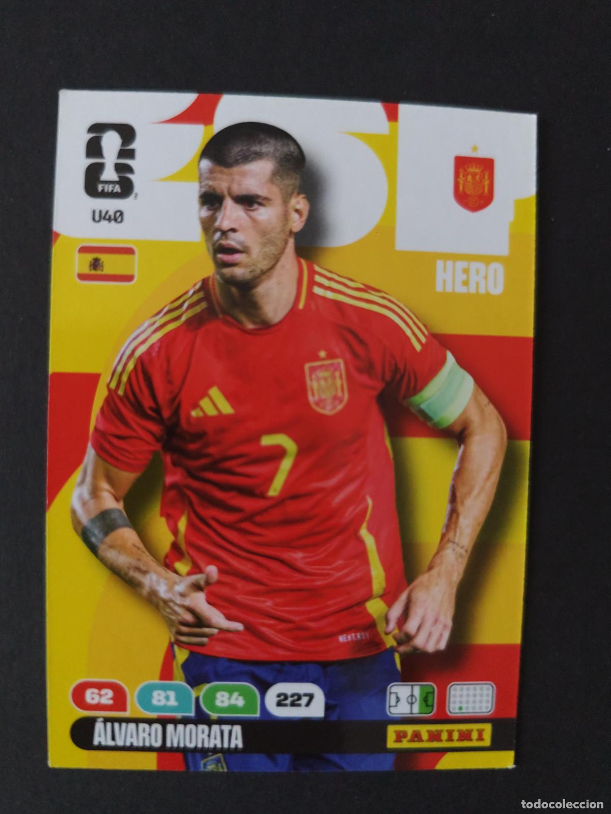 Cromos de F&uacute;tbol: U40 &Aacute;LVARO MORATA ACTUALIZACI&Oacute;N UPDATE ESPA&Ntilde;A ADRENALYN MUNDIAL FIFA WORLD CUP 2026 PANINI