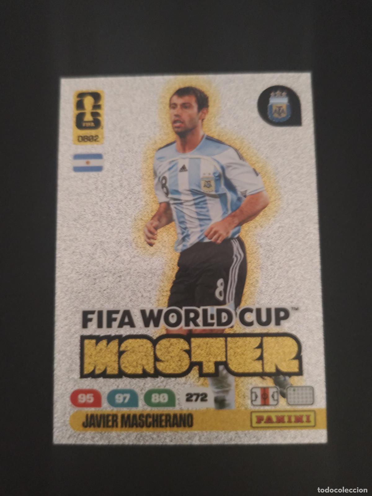 Cromos de F&uacute;tbol: DB2 JAVIER MASCHERANO ARGENTINA MASTER ADRENALYN MUNDIAL FIFA WORLD CUP 2026 PANINI