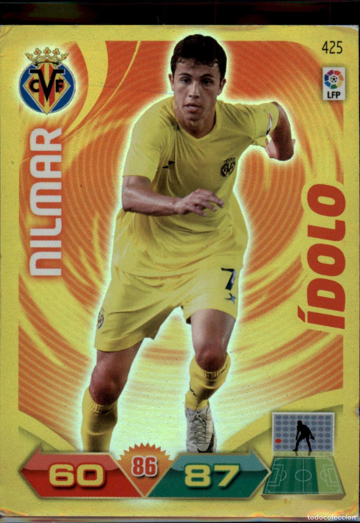 Cromos de F&uacute;tbol: Nilmar &Iacute;dolo N&ordm; 425 Villarreal CF La Liga BBVA Adrenalyn XL 2011 2012 Panini 11 12