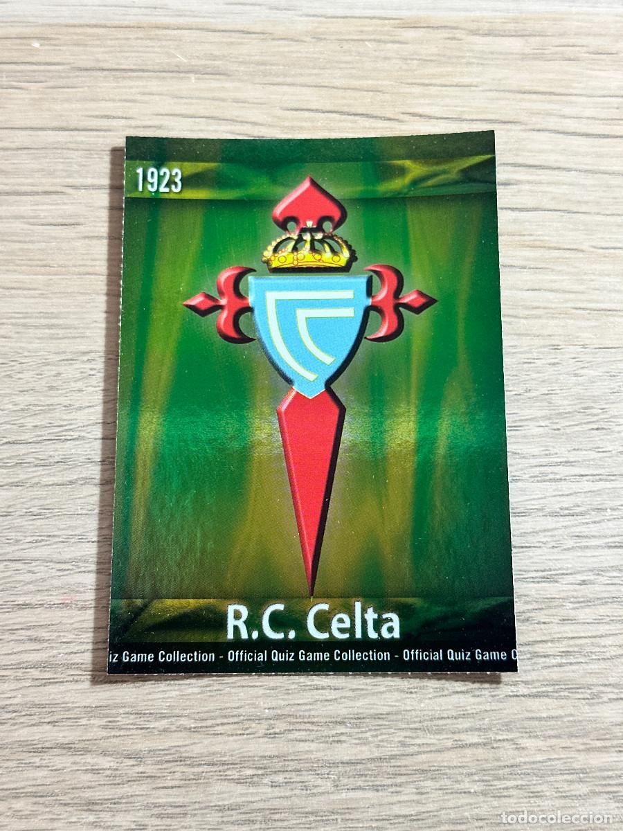 Football Stickers: ESCUDO n&ordm; 1048 CELTA BRILLO VERDE MUNDICROMO 2009 2010 QUIZ GAME