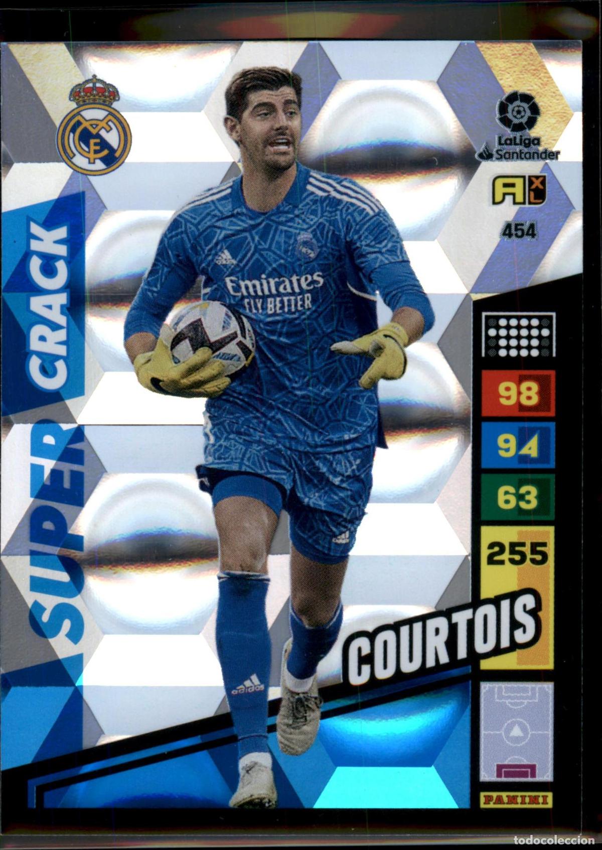 Figurine di Calcio: Courtois Super Crack N&ordm; 454 Real Madrid Liga Santander Adrenalyn XL 2022 2023 Panini 22 23