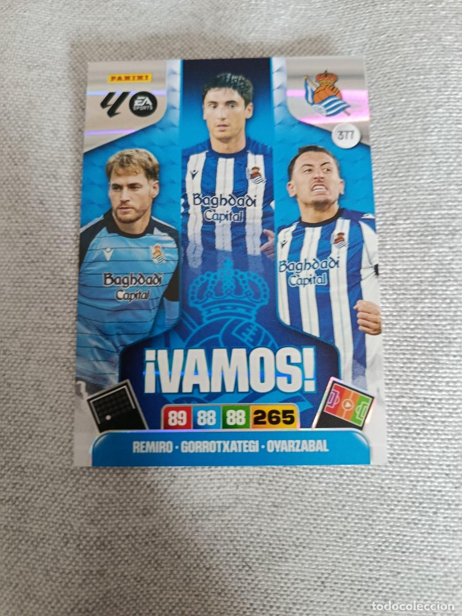 Cromos de F&uacute;tbol: Adrenalyn 25/26. 377- Vamos. Real Sociedad.