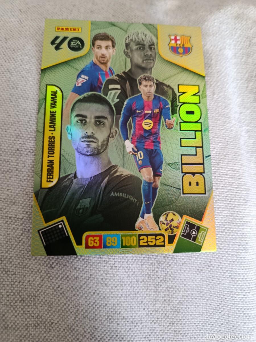 Cromos de F&uacute;tbol: Adrenalyn 25/26. Lamine Yamal/Ferr&aacute;n Torres. Barcelona. Billion.