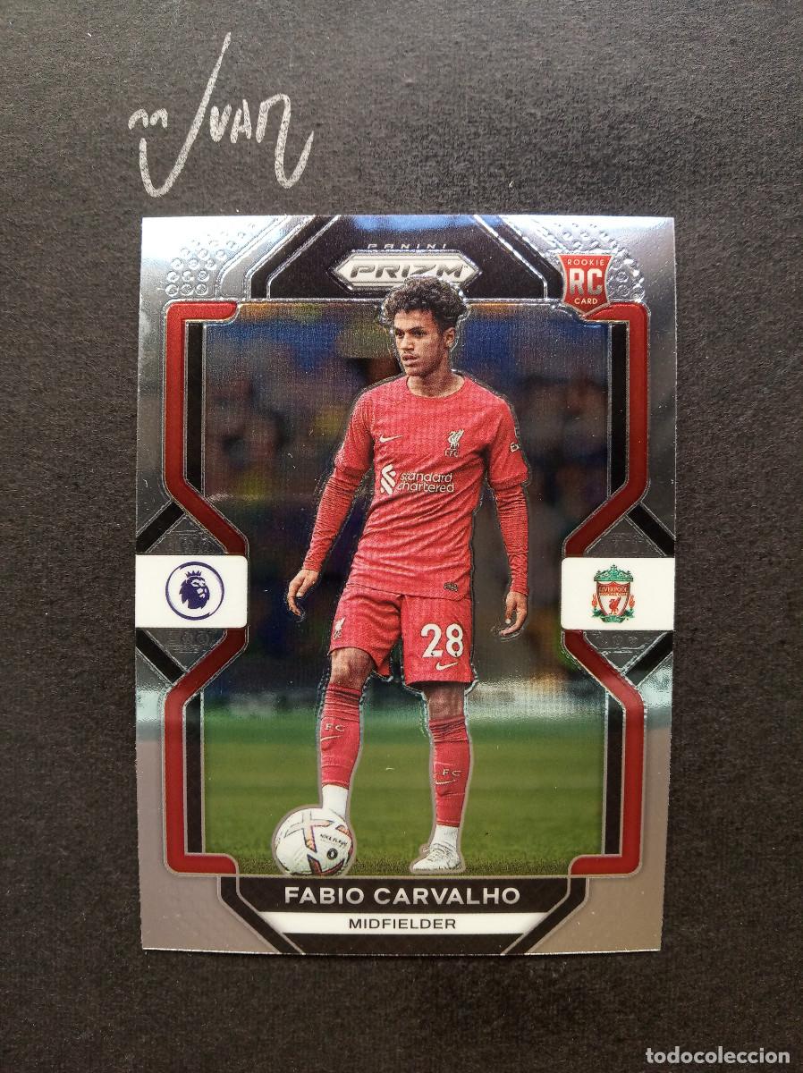 Cromos de F&uacute;tbol: N&ordm; 198 ROOKIE FABIO CARVALHO LIVERPOOL PORTUGAL ⚽ PANINI&reg; PRIZM PREMIER LEAGUE 2022 2023 22 23 NUEVO
