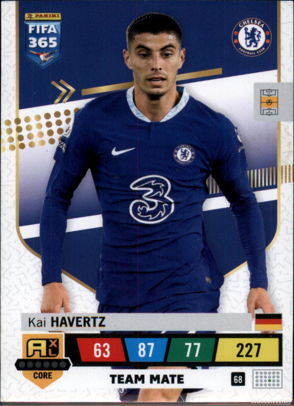 Cromos de F&uacute;tbol: Kai Havertz Team Mate N&ordm; 68 Chelsea FC FIFA 365 Adrenalyn XL 2022 2023 Panini 22 23