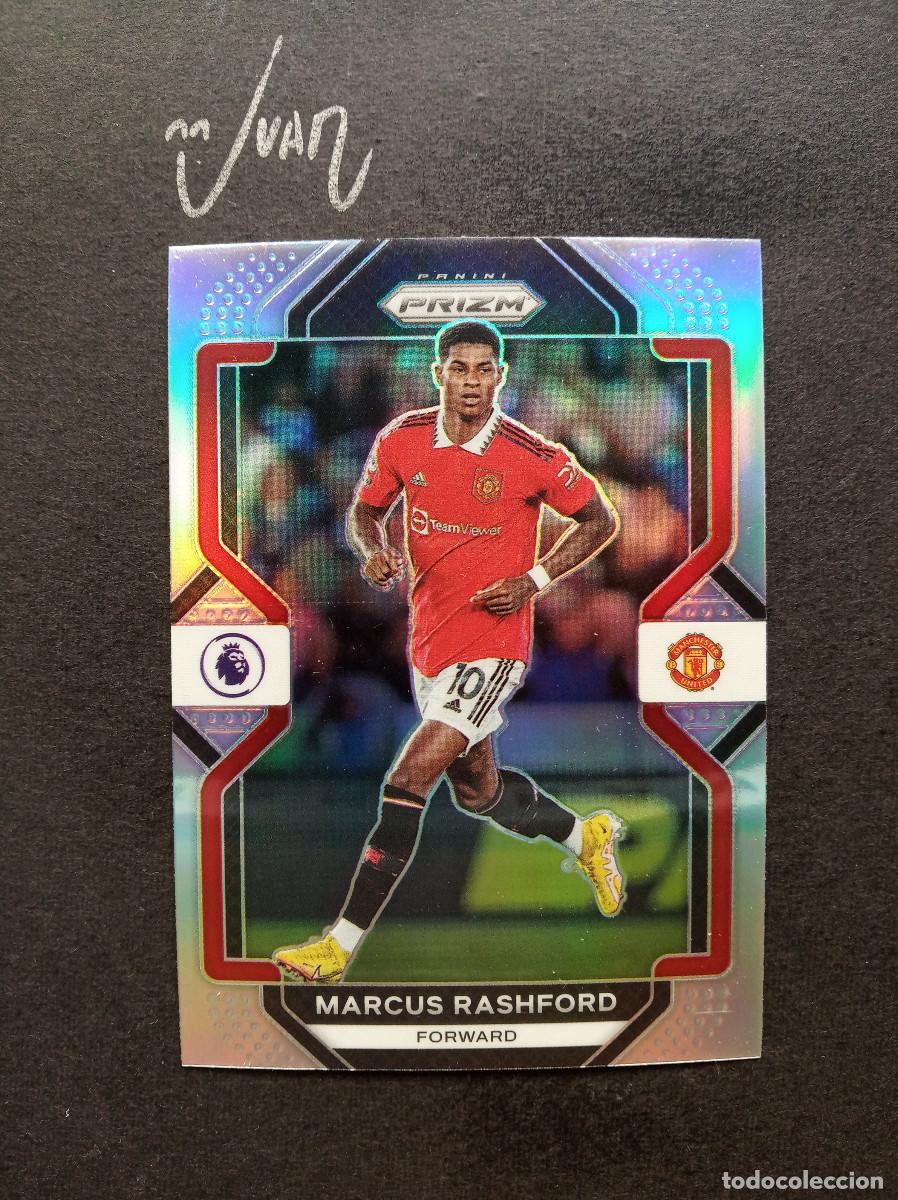 Cromos de F&uacute;tbol: N&ordm; 81 PARALELA SILVER RASHFORD MANCHESTER UNITED ⚽ PANINI &reg; PRIZM PREMIER 2022 2023 22 23 NUEVO