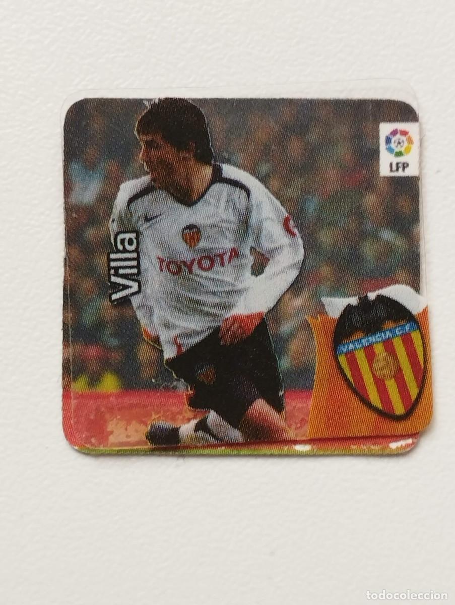 Cromos de F&uacute;tbol: GREFUSA FLAPS TAZO LIGA 2006 2007 06 07 DAVID VILLA EL GUAJE VALENCIA