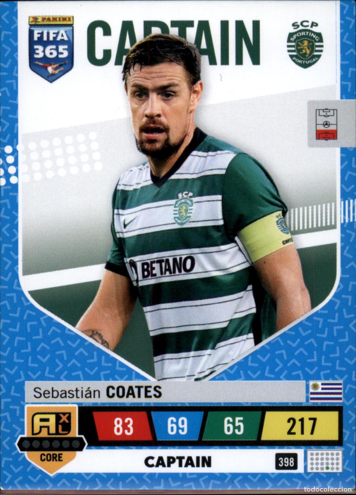 Cromos de F&uacute;tbol: Coates Captain N&ordm; 398 Sporting FIFA 365 Adrenalyn XL 2022 2023 Panini 22 23