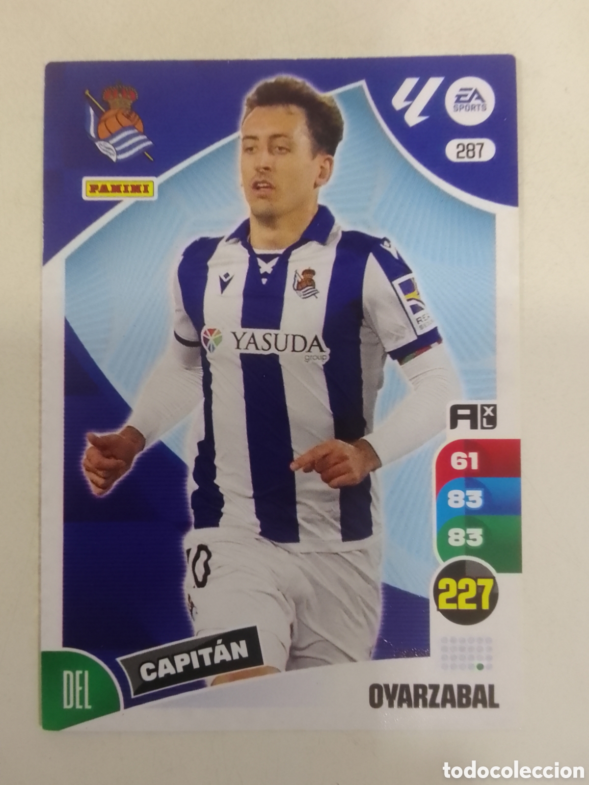 Cromos de F&uacute;tbol: Adrenalyn XL 2024-25 n&deg; 287 Oyarzabal &bull; Real Sociedad. CAPIT&Aacute;N.