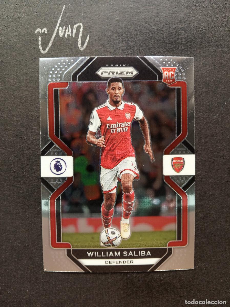 Cromos de F&uacute;tbol: N&ordm; 167 ROOKIE WILLIAM SALIBA ARSENAL FRANCIA ⚽ PANINI &reg; PRIZM PREMIER LEAGUE 2022 2023 22 23 NUEVO