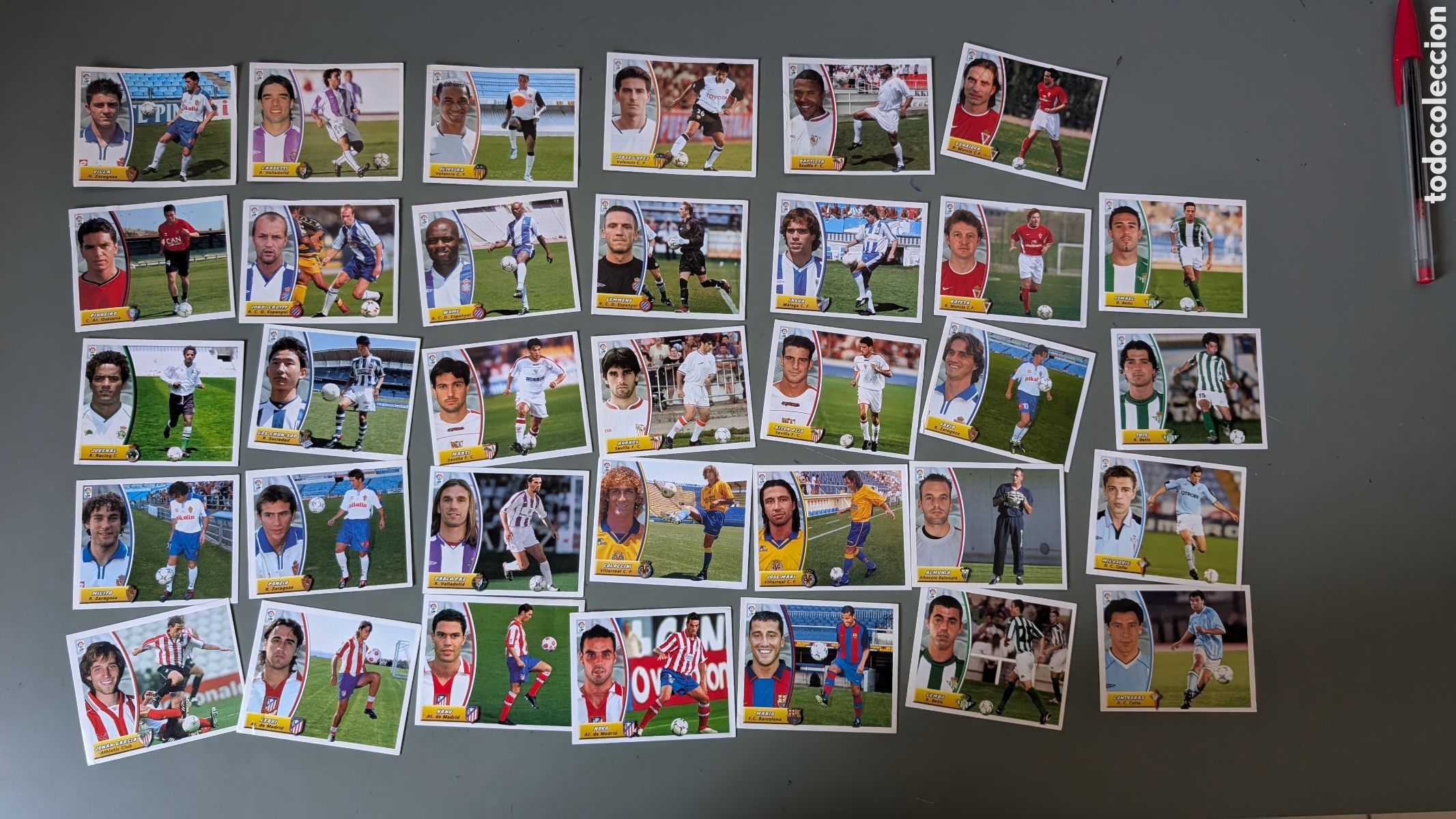 Cromos de F&uacute;tbol: LOTE 34 FICHAJES DIFERENTES LIGA ESTE 2003/04 03 04 NUNCA PEGADOS SIN PEGAR