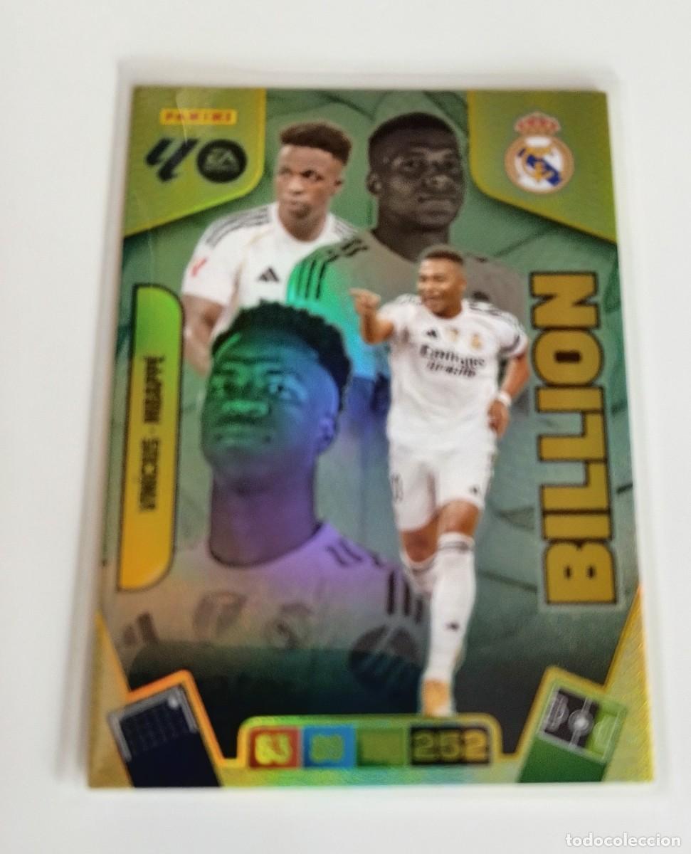 Cromos de Futebol: ADRENALYN 2025/2026 VINICIUS - MBAPP&Eacute; ( BILLION ) - COD&Iacute;GOS SIN ACTIVAR