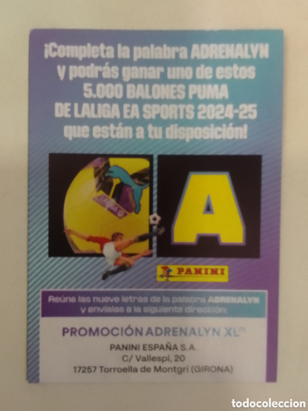 Fu&szlig;ball-Sticker: Adrenalyn XL 2024-25 letra A.