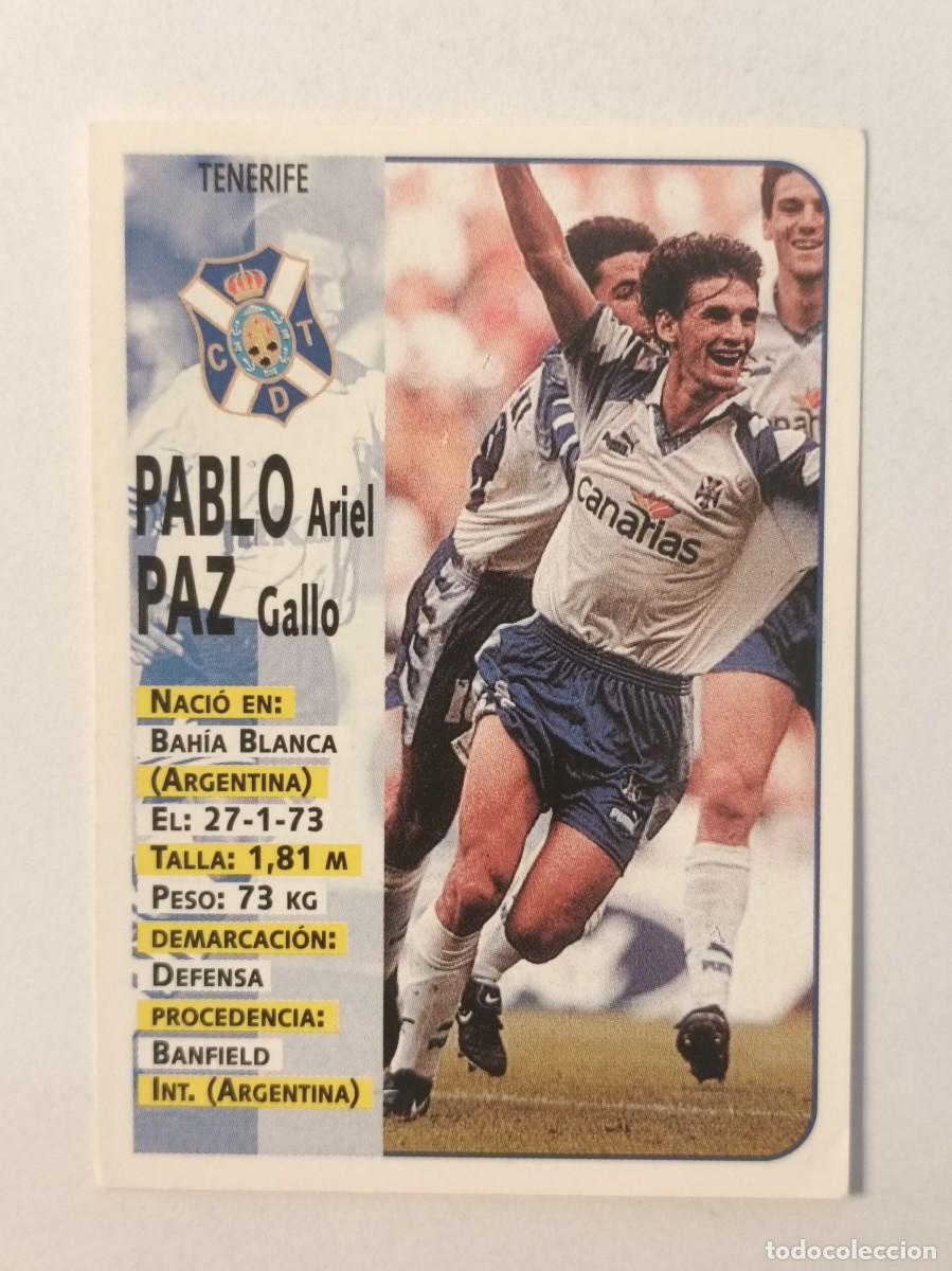 Fu&szlig;ball-Sticker: #298 PABLO PAZ C.D. TENERIFE LIGA 98/99 PANINI