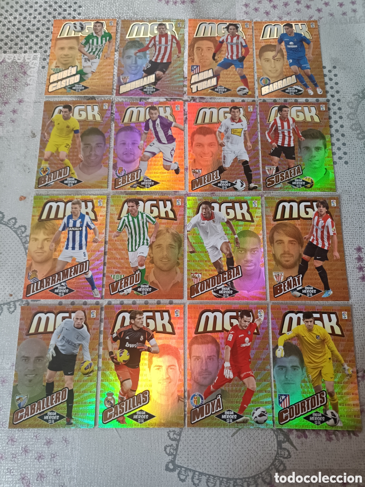 Fu&szlig;ball-Sticker: Lote de 16 MEGACRACKS 13 14 Mega Heroes