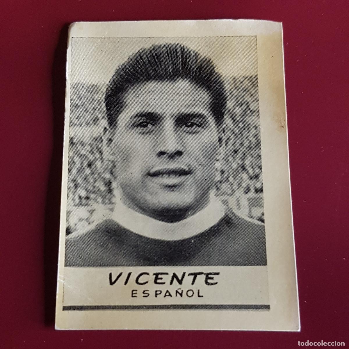 Cromos de F&uacute;tbol: JORNADA DEPORTIVA - FUTBOLISTAS - 1960 1961 - 60 61 - ESPA&Ntilde;OL - VICENTE - NUNCA PEGADO