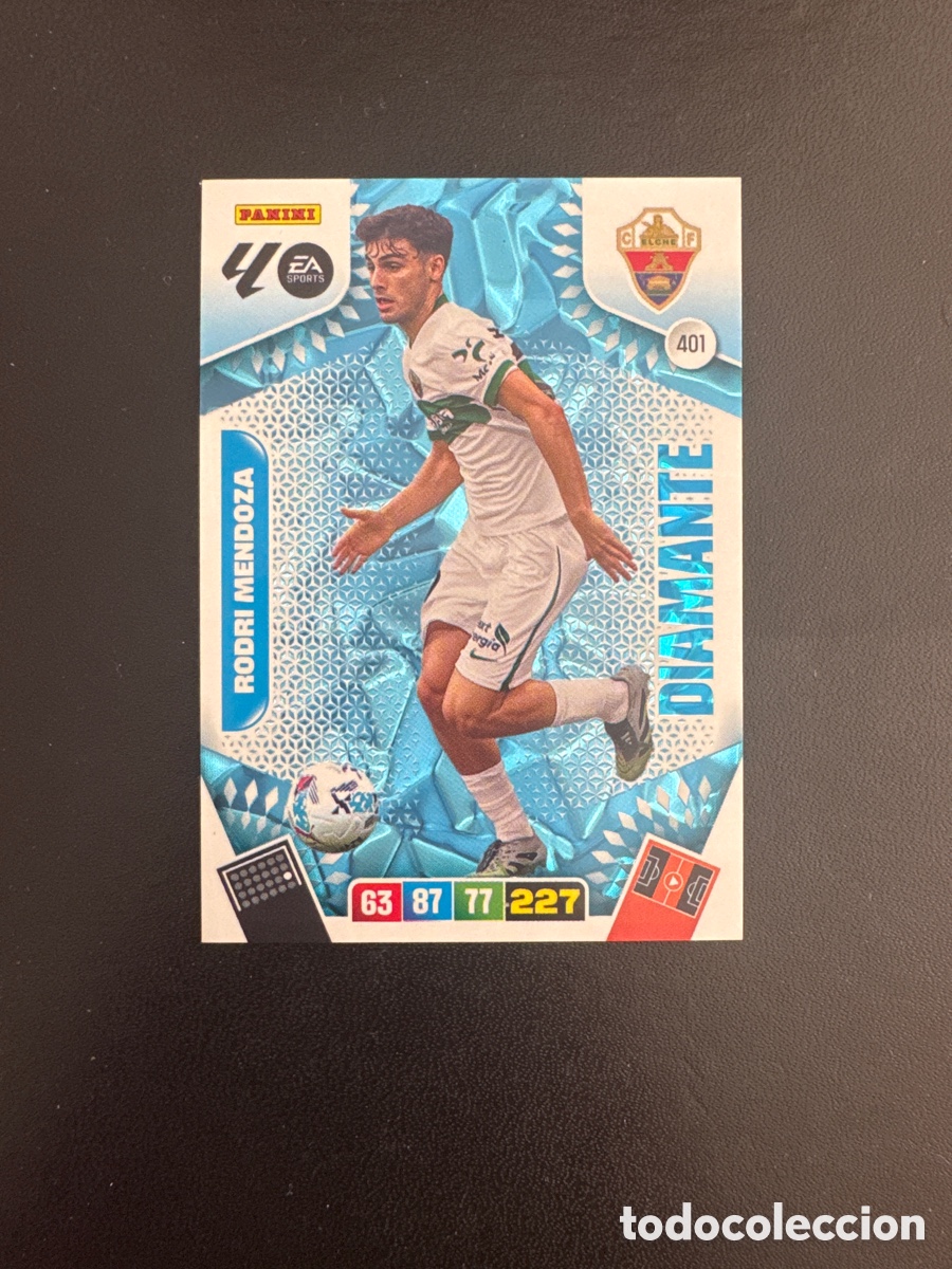 Cromos de F&uacute;tbol: RODRI MENDOZA DIAMANTE NUMERO 401 ADRENALYN 2025 2026