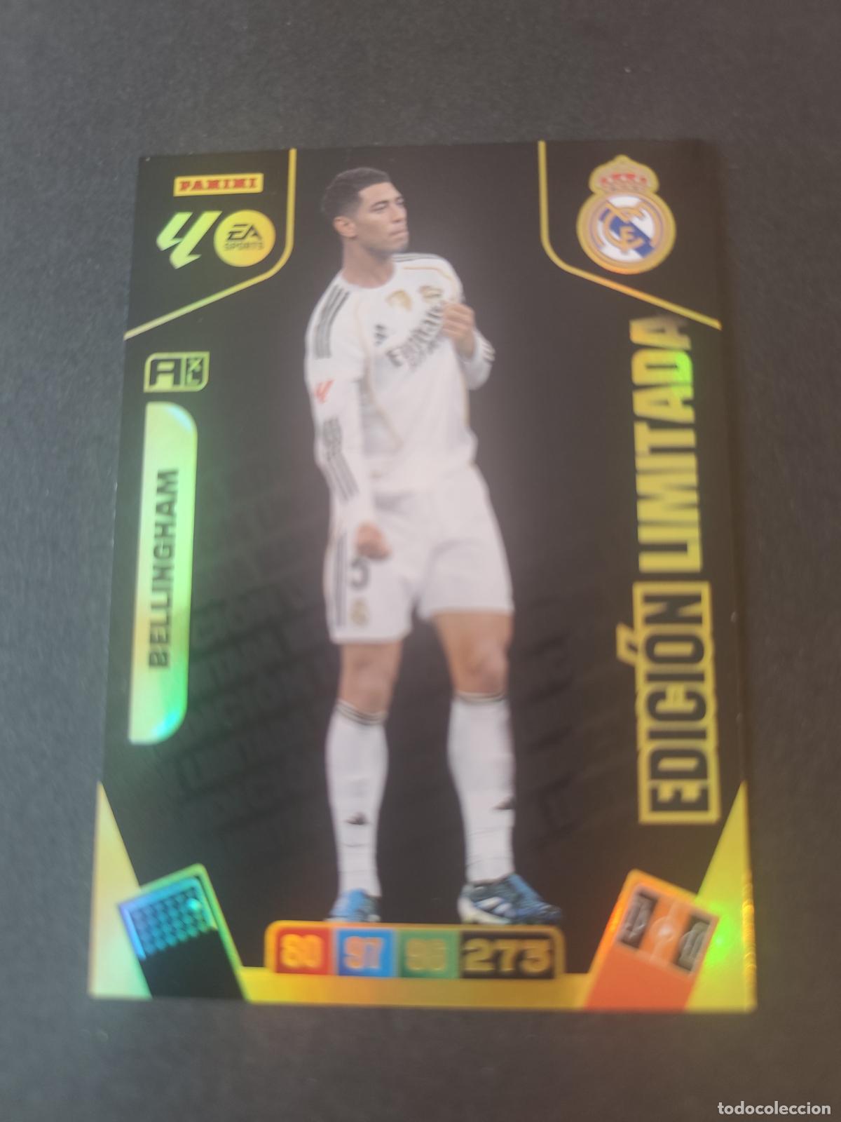 Cromos de F&uacute;tbol: BELLINGHAM REAL MADRID SOBRE PREMIUM ORO EDICI&Oacute;N LIMITADA ADRENALYN 2025 2026 25 26