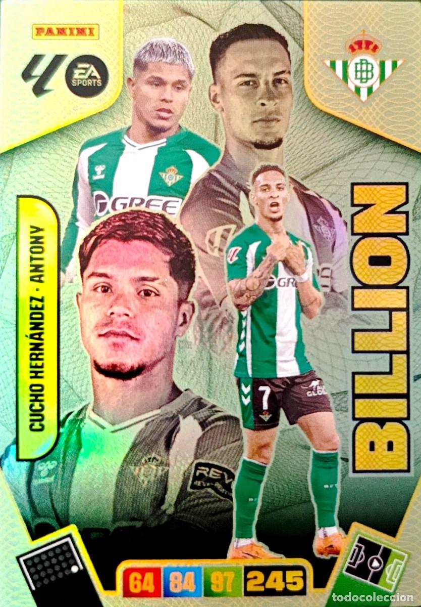 Cromos de F&uacute;tbol: Cucho Hernandez - Antony - Real Betis - BILLION - PANINI ADRENALYN La Liga 2025 2026 25 26