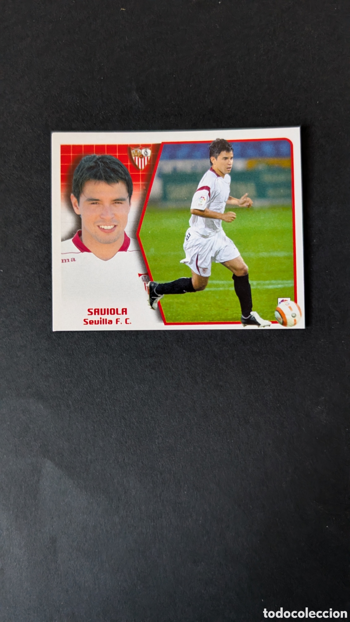 Football Stickers: SAVIOLA SEVILLA FICHAJE 30 LIGA ESTE 2005/06 05 06 NUNCA PEGADO SIN PEGAR