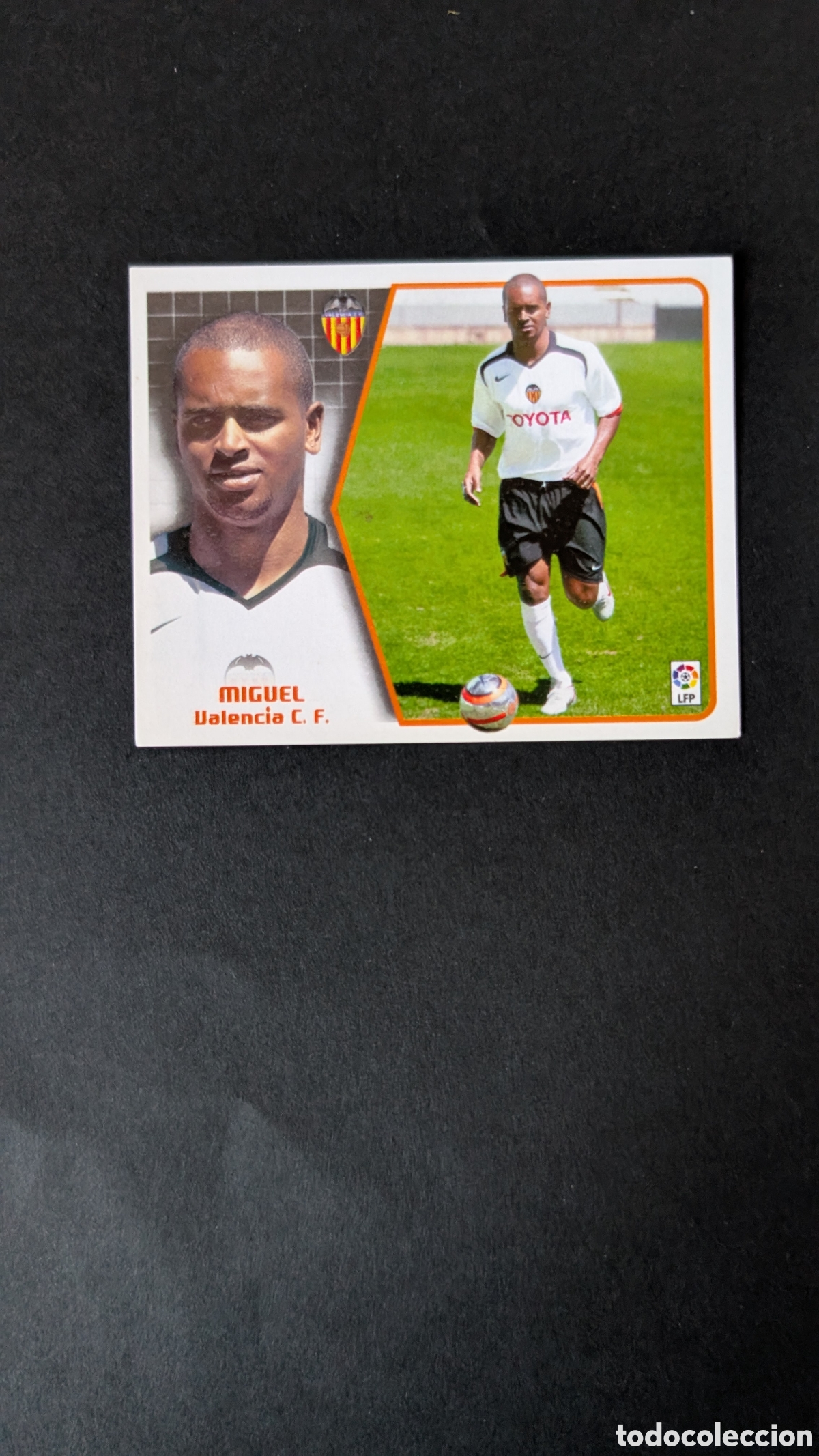 Fu&szlig;ball-Sticker: MIGUEL VALENCIA FICHAJE 36 LIGA ESTE 2005/06 05 06 NUNCA PEGADO SIN PEGAR