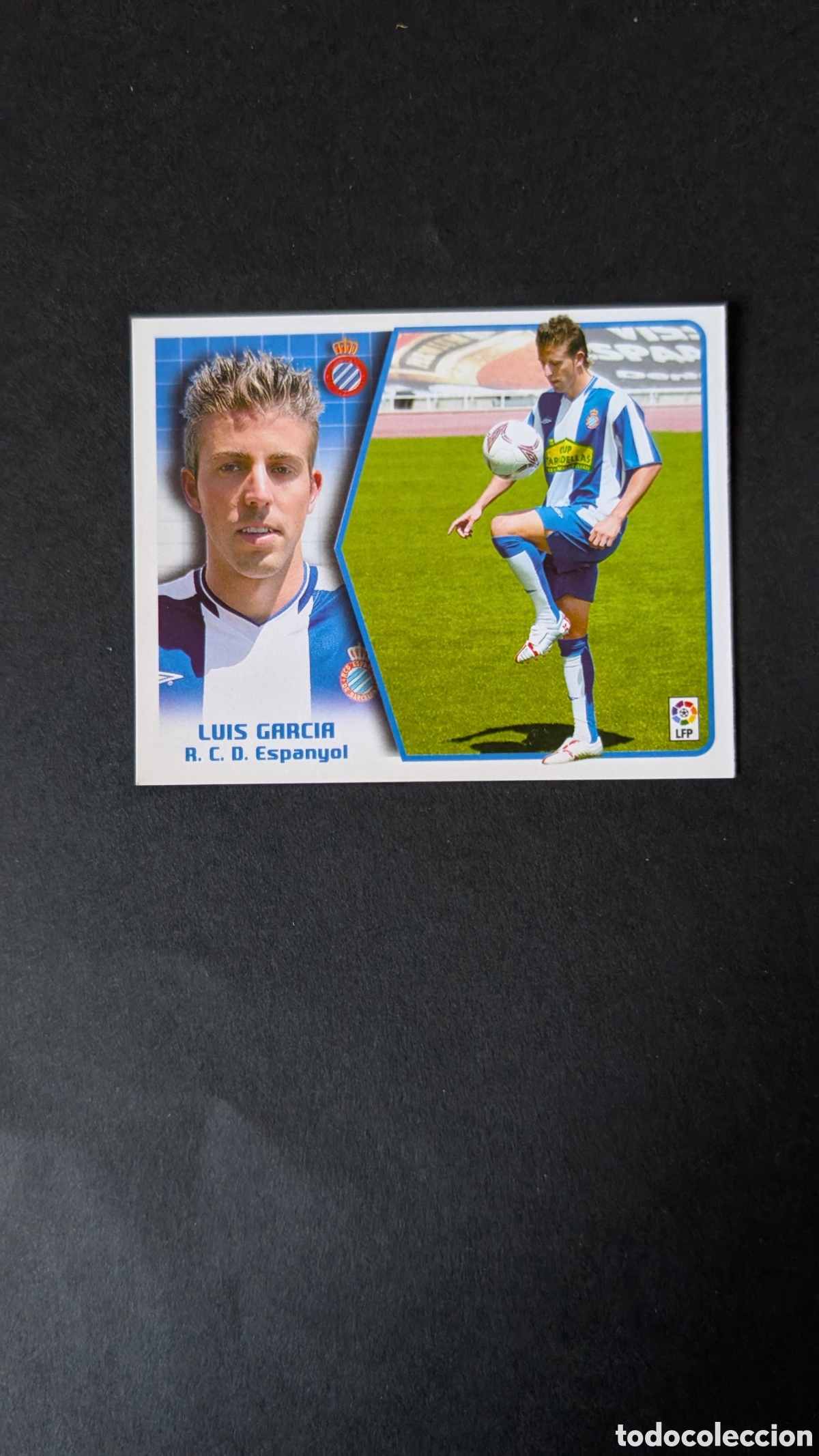 Fu&szlig;ball-Sticker: LUIS GARCIA ESPANYOL FICHAJE 38 LIGA ESTE 2005/06 05 06 NUNCA PEGADO SIN PEGAR