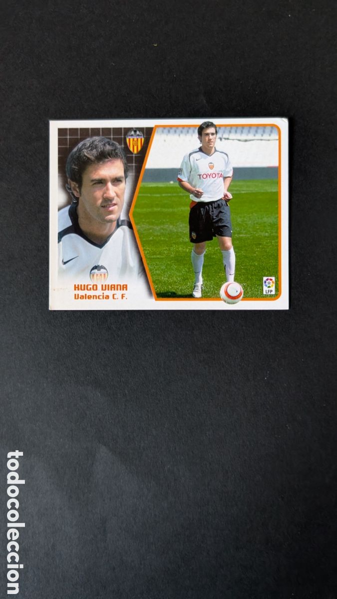 Fu&szlig;ball-Sticker: HUGO VIANA VALENCIA FICHAJE 39 LIGA ESTE 2005/06 05 06 NUNCA PEGADO SIN PEGAR