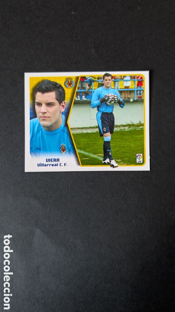 Fu&szlig;ball-Sticker: VIERA VILLARREAL FICHAJE 42 LIGA ESTE 2005/06 05 06 NUNCA PEGADO SIN PEGAR