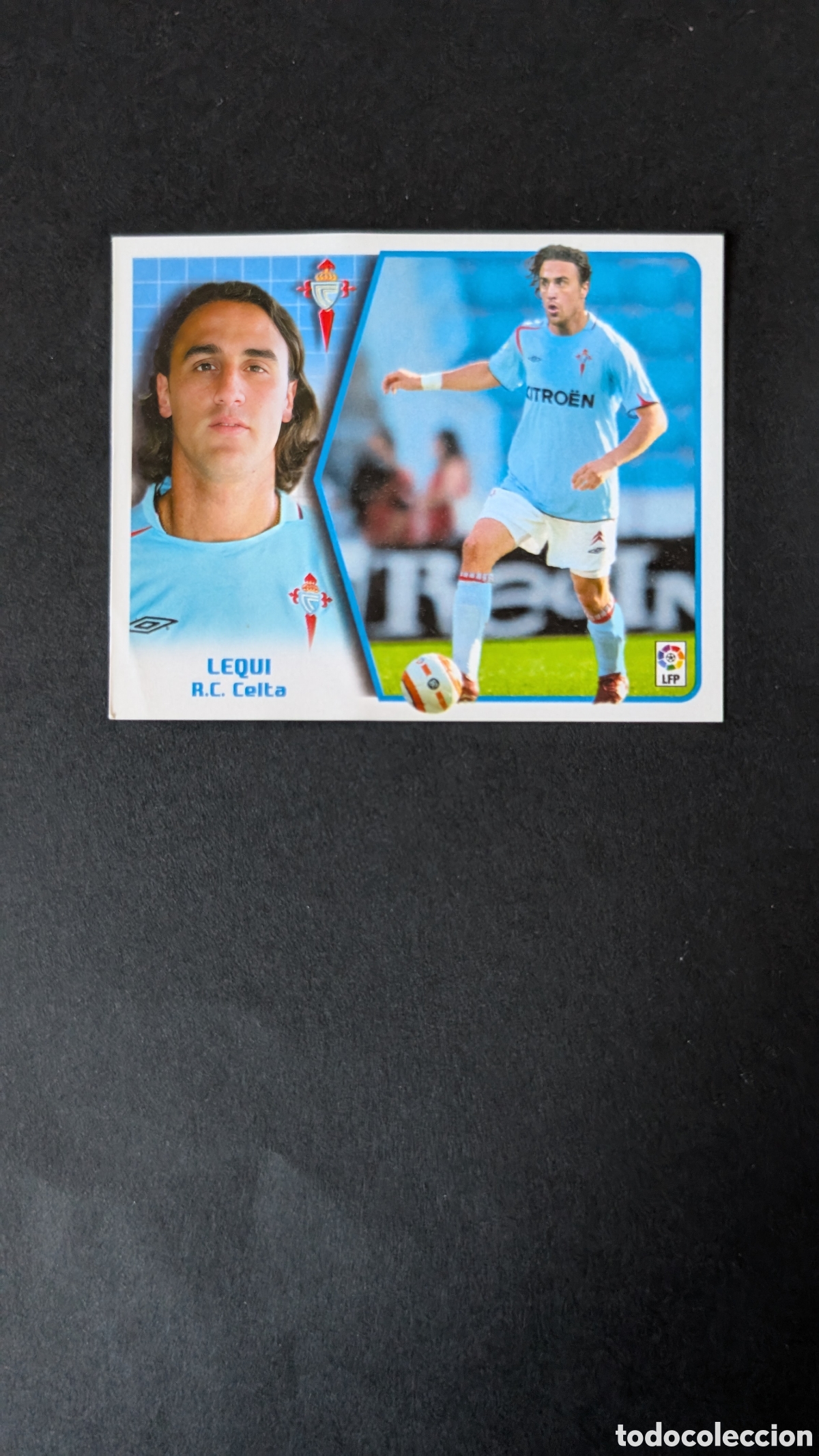 Fu&szlig;ball-Sticker: LEQUI CELTA FICHAJE 47 LIGA ESTE 2005/06 05 06 NUNCA PEGADO SIN PEGAR
